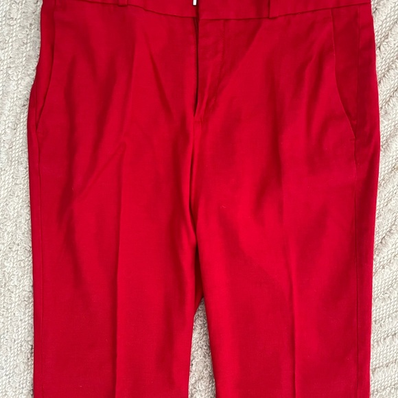 BR pre-loved banana republic Avery red pants 2L size 2 long - Picture 6 of 7